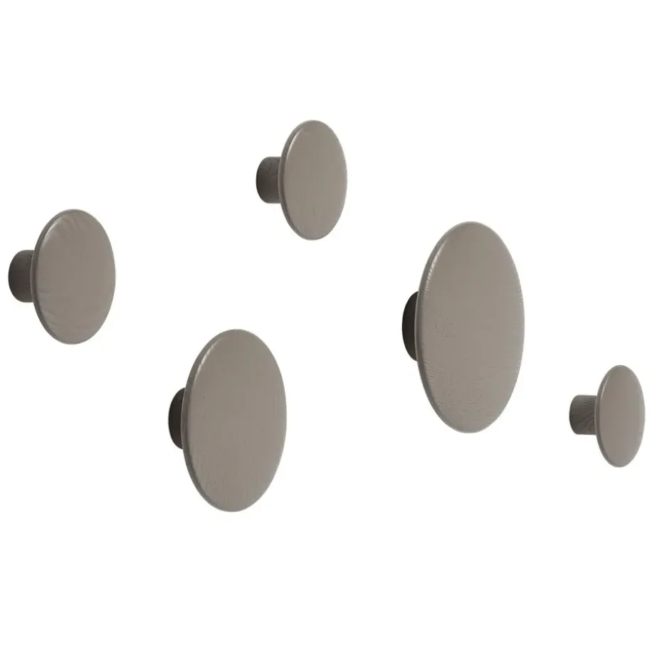 The Dots clothes hook taupe, XS