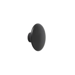 The Dots coat hook black, Ø6,5 cm