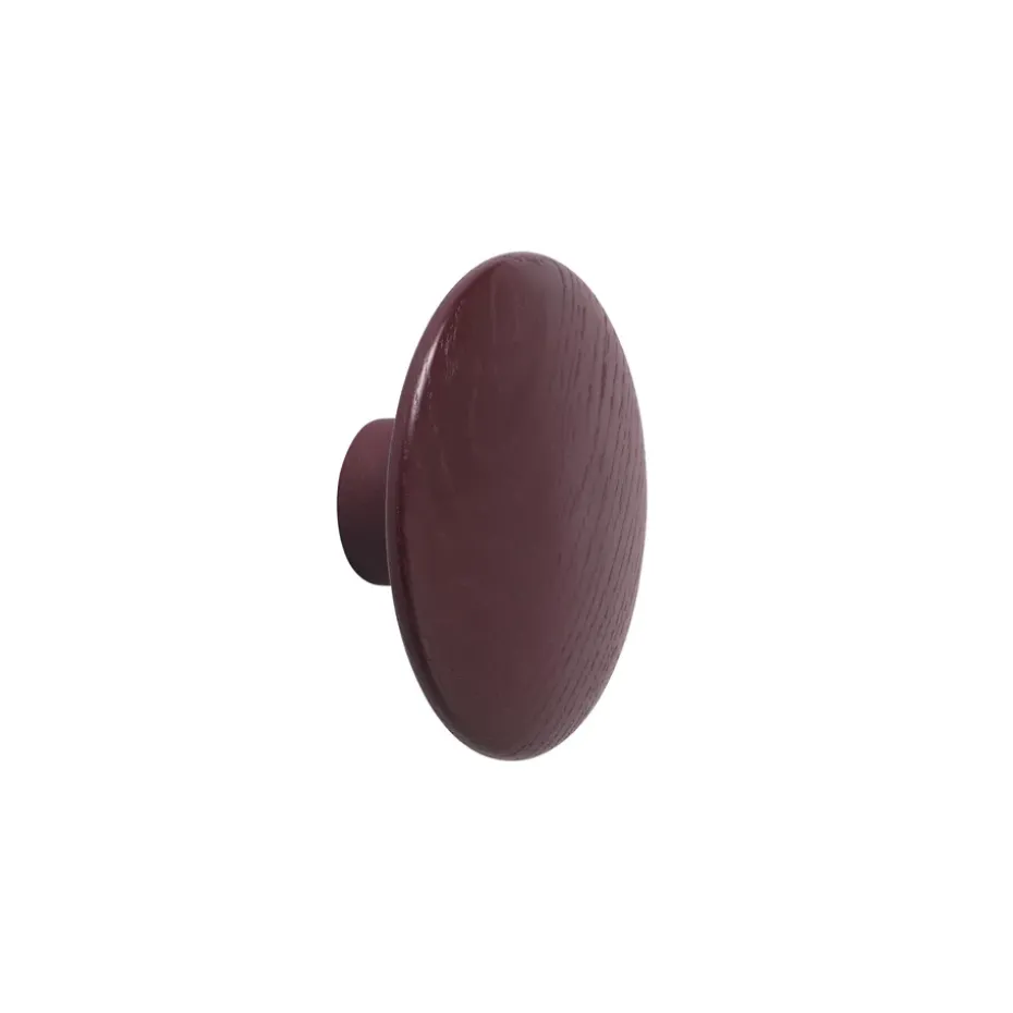 The Dots coat hook burgundy, Large