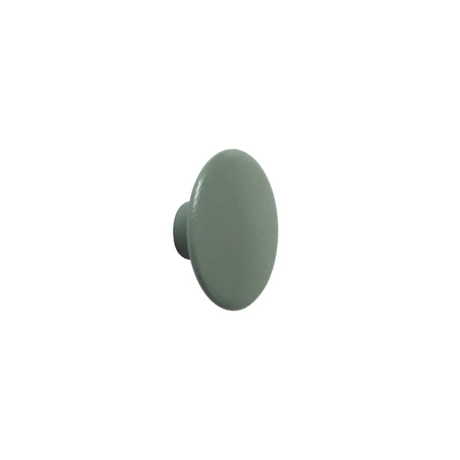 The Dots coat hook dusty green, Extra small