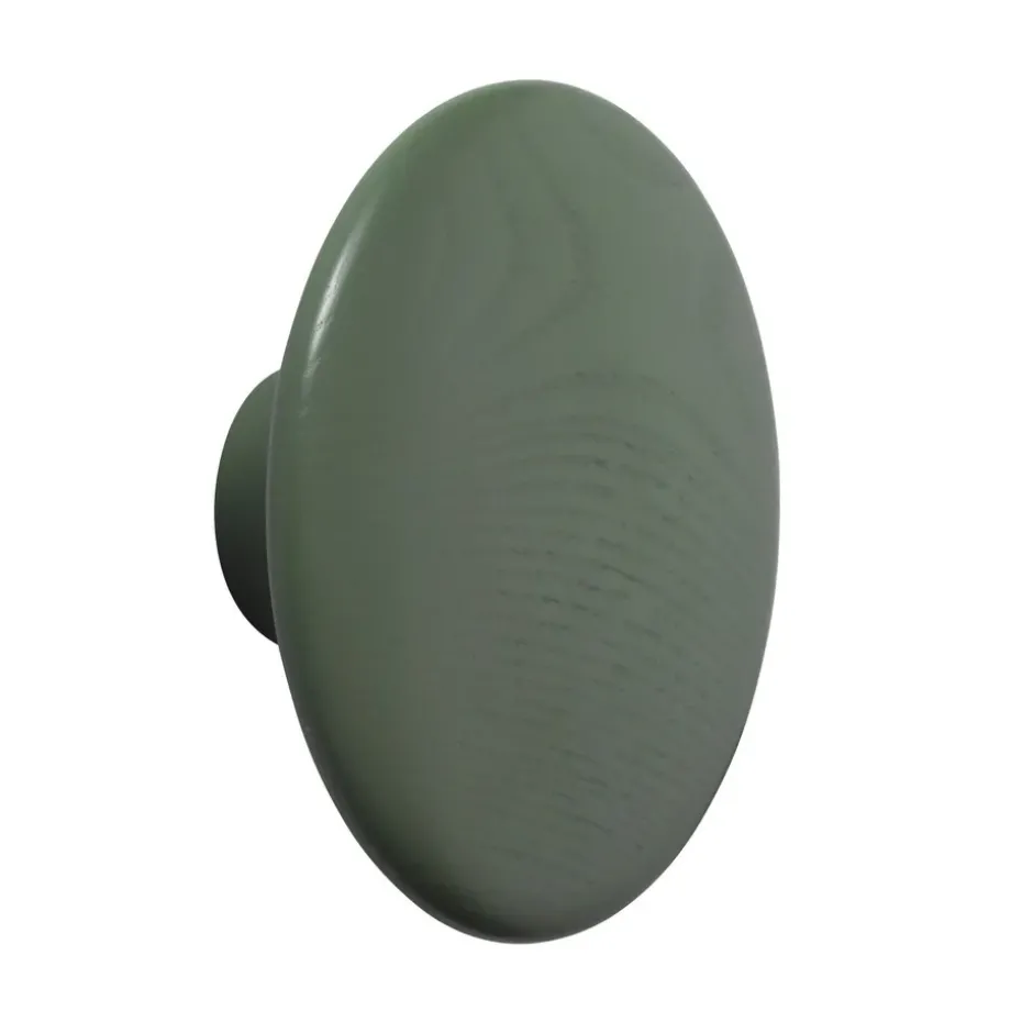 The Dots coat hook dusty green, Large
