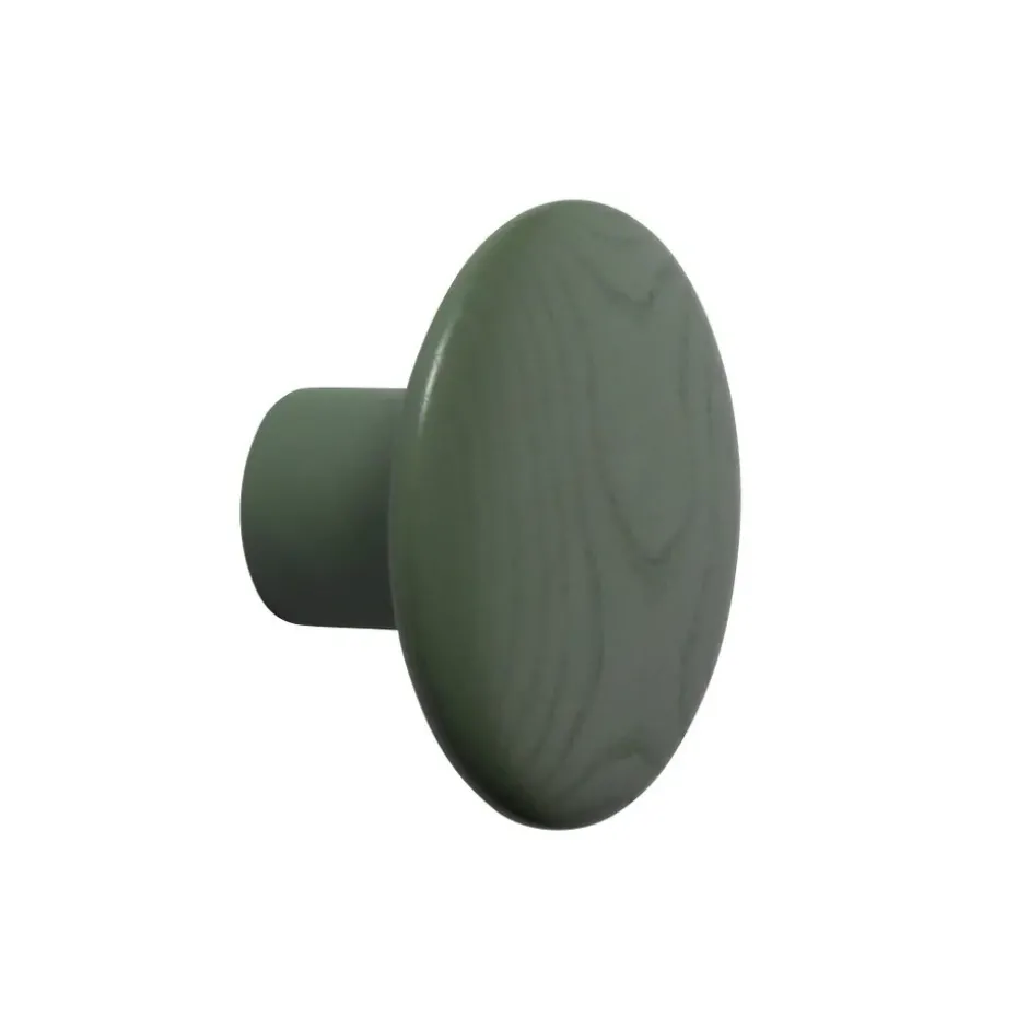 The Dots coat hook dusty green, Small