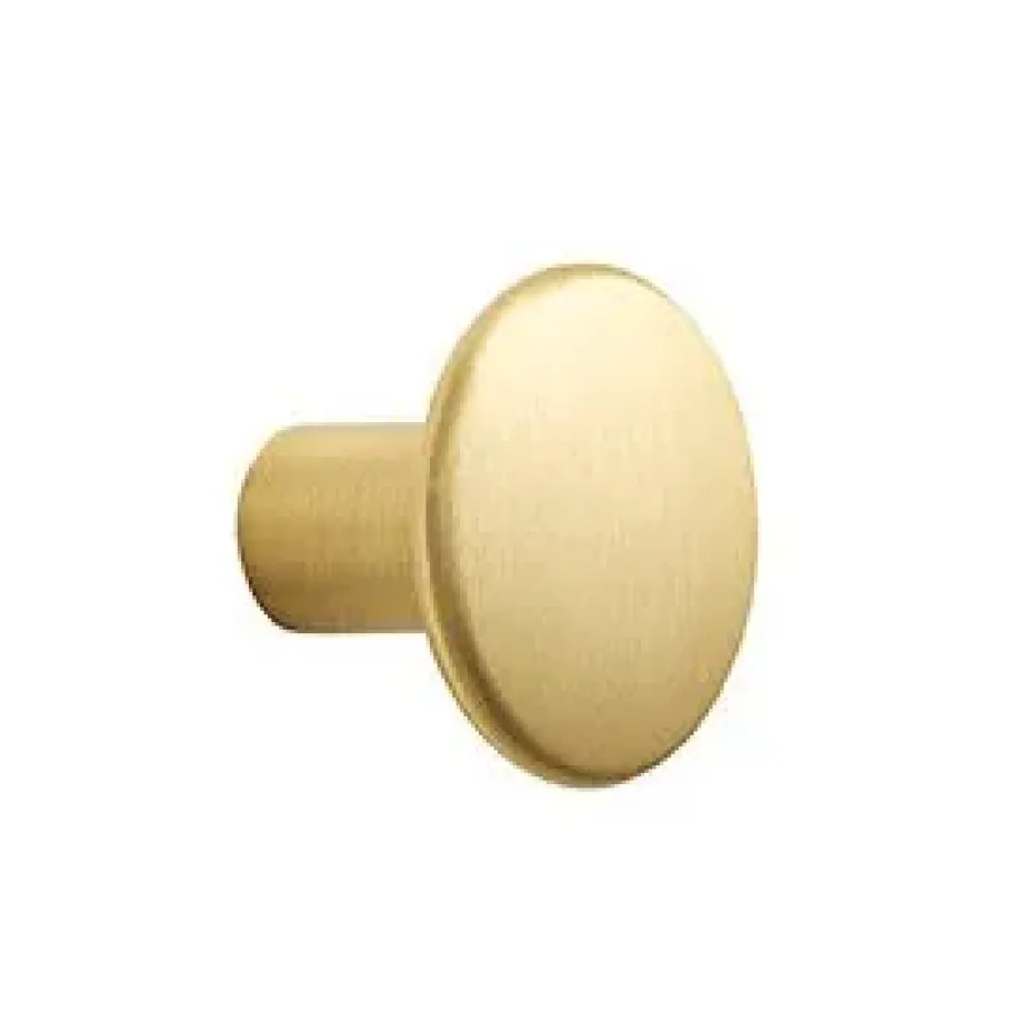 The dots hooks brass, Small Ø2,7 cm