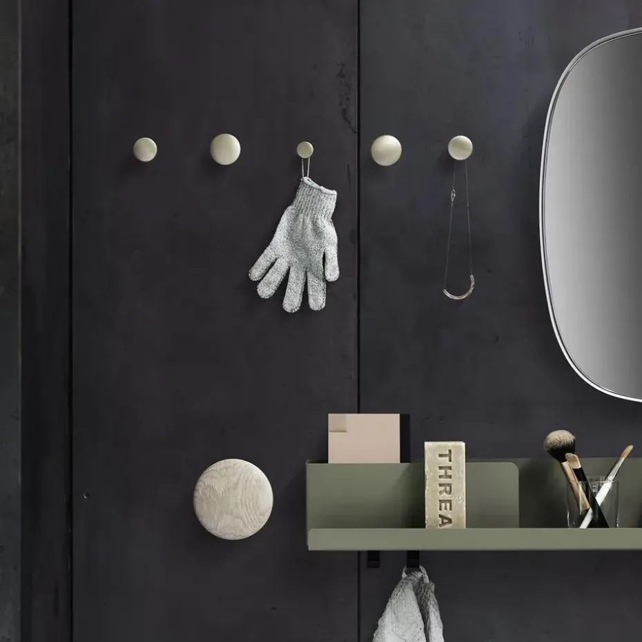 The dots hooks brass, Small Ø2,7 cm