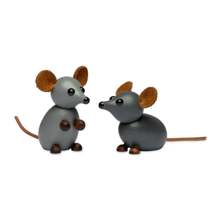 The house mouse decoration 4.5 cm, Grey