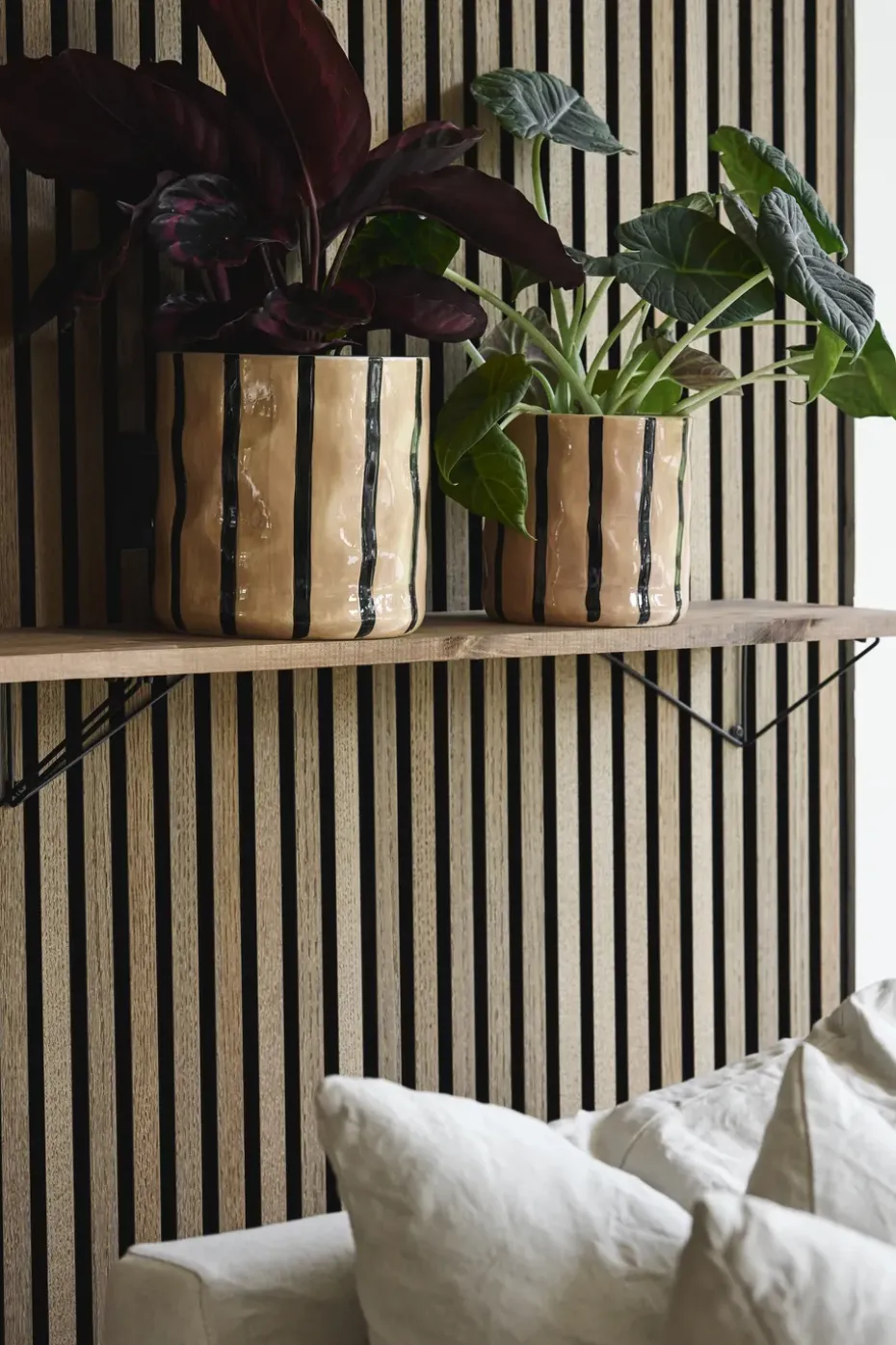 Thrive flowerpot Ø20 cm, Beige-Black