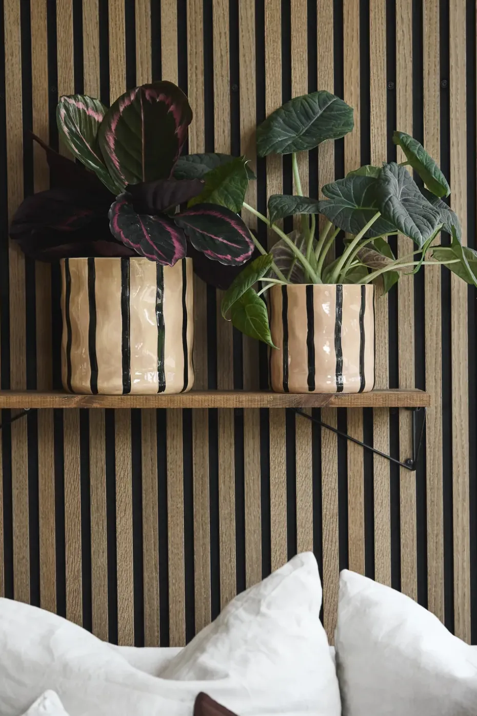Thrive flowerpot Ø16 cm, Beige-black