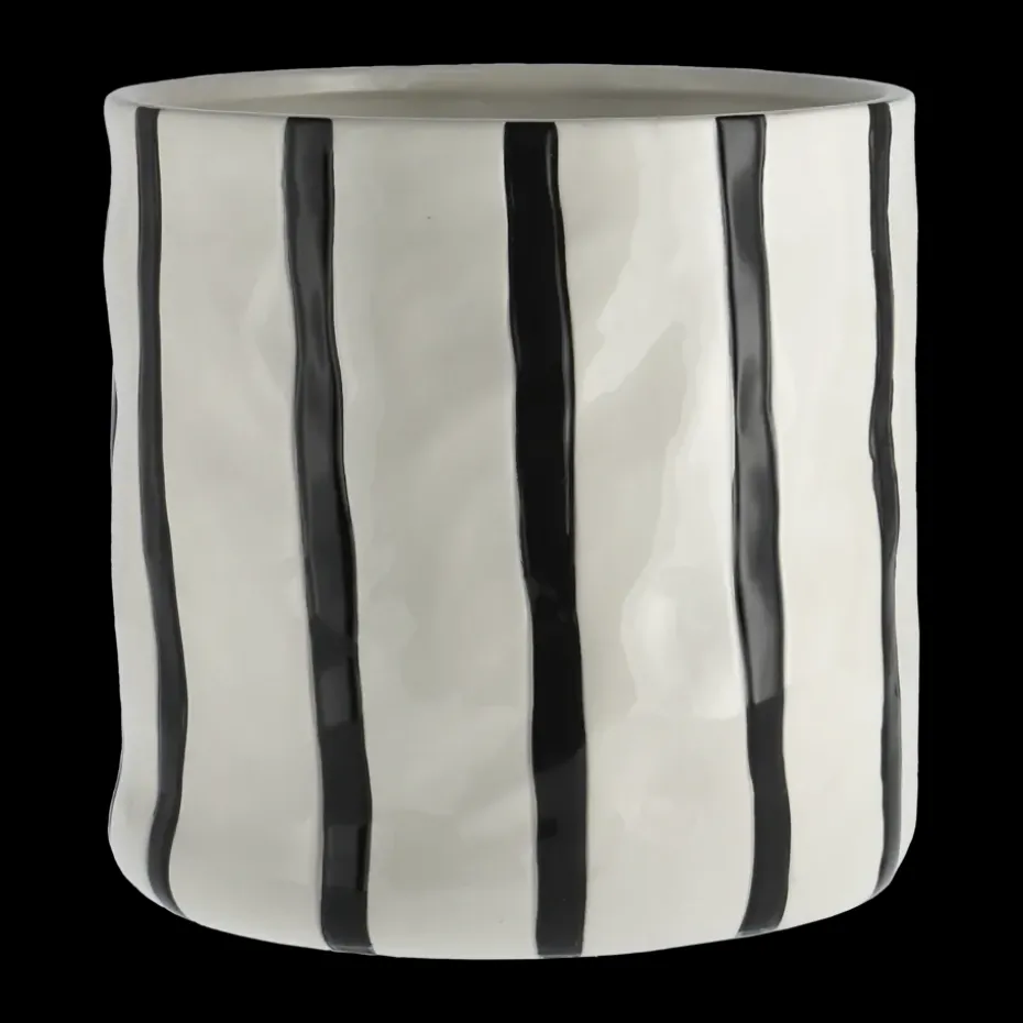 Thrive flowerpot Ø20 cm, White-black