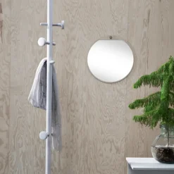 Tillbakablick round mirror, Birch