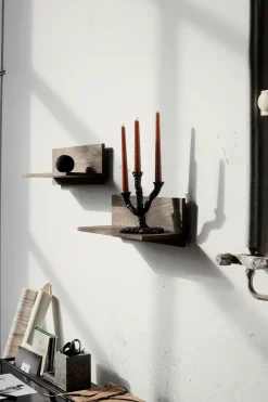 Tokyo wall shelf 50 cm, Dark oiled oak