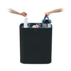 Tota Trio laundry basket 90 L, Black