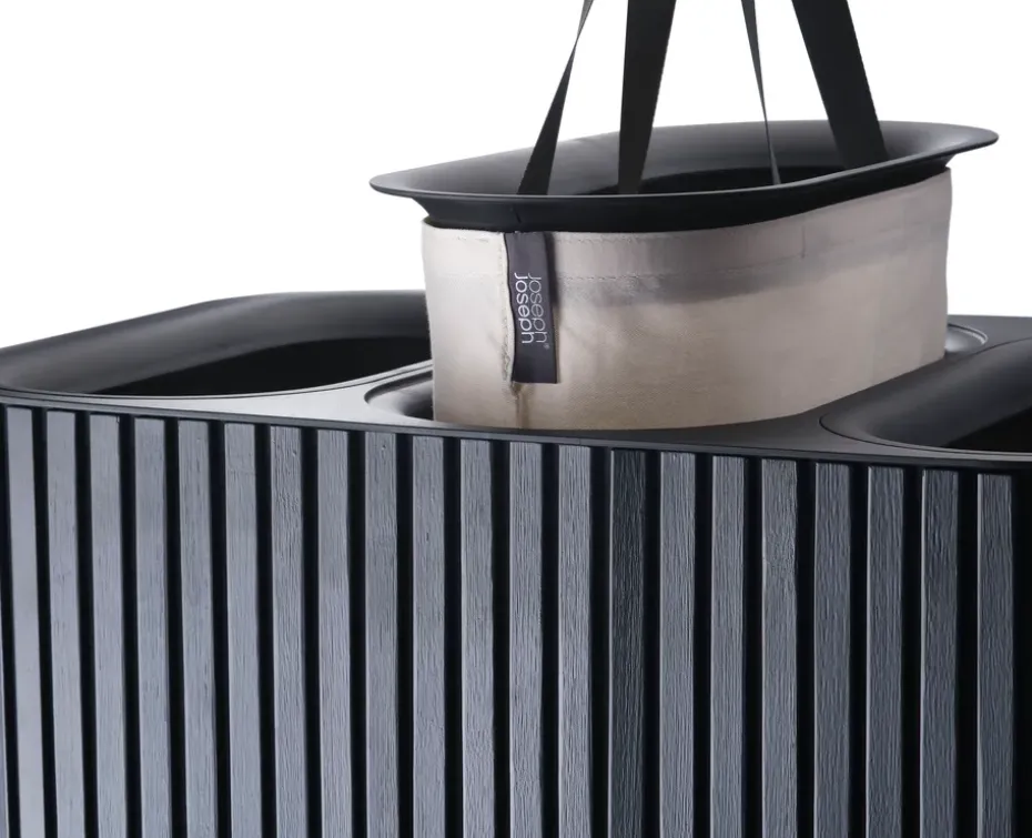 Tota Trio Luxe laundry basket 90 L, Black