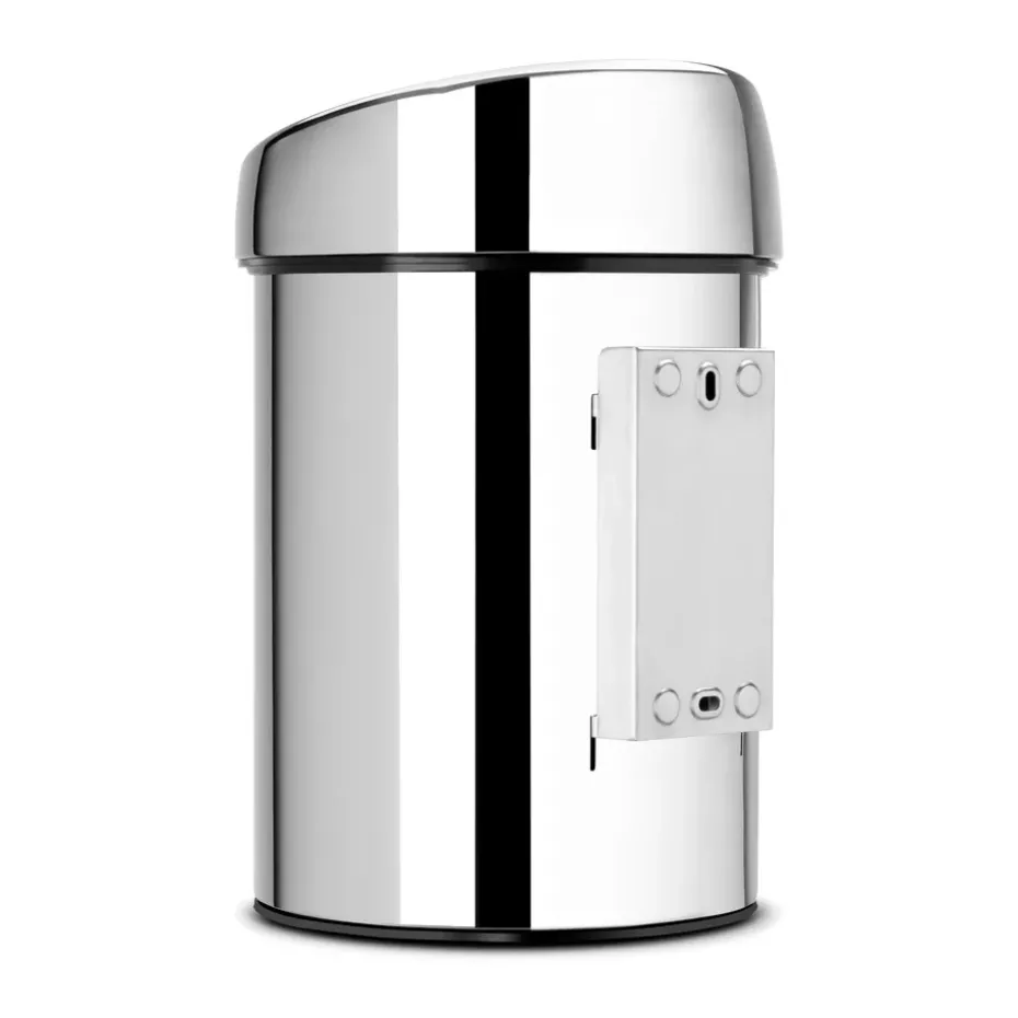 Touch Bin waste bin 3 liters wall mounted, brilliant steel