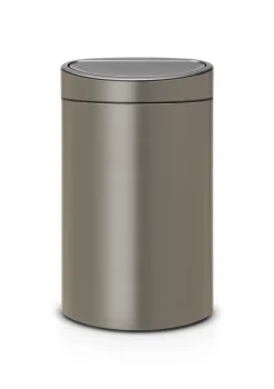 Touch Waste Bin recycle with plastic Inner Bucket 10/23 L, Brown