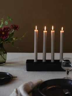 Toulouse Advent candle holder, Black