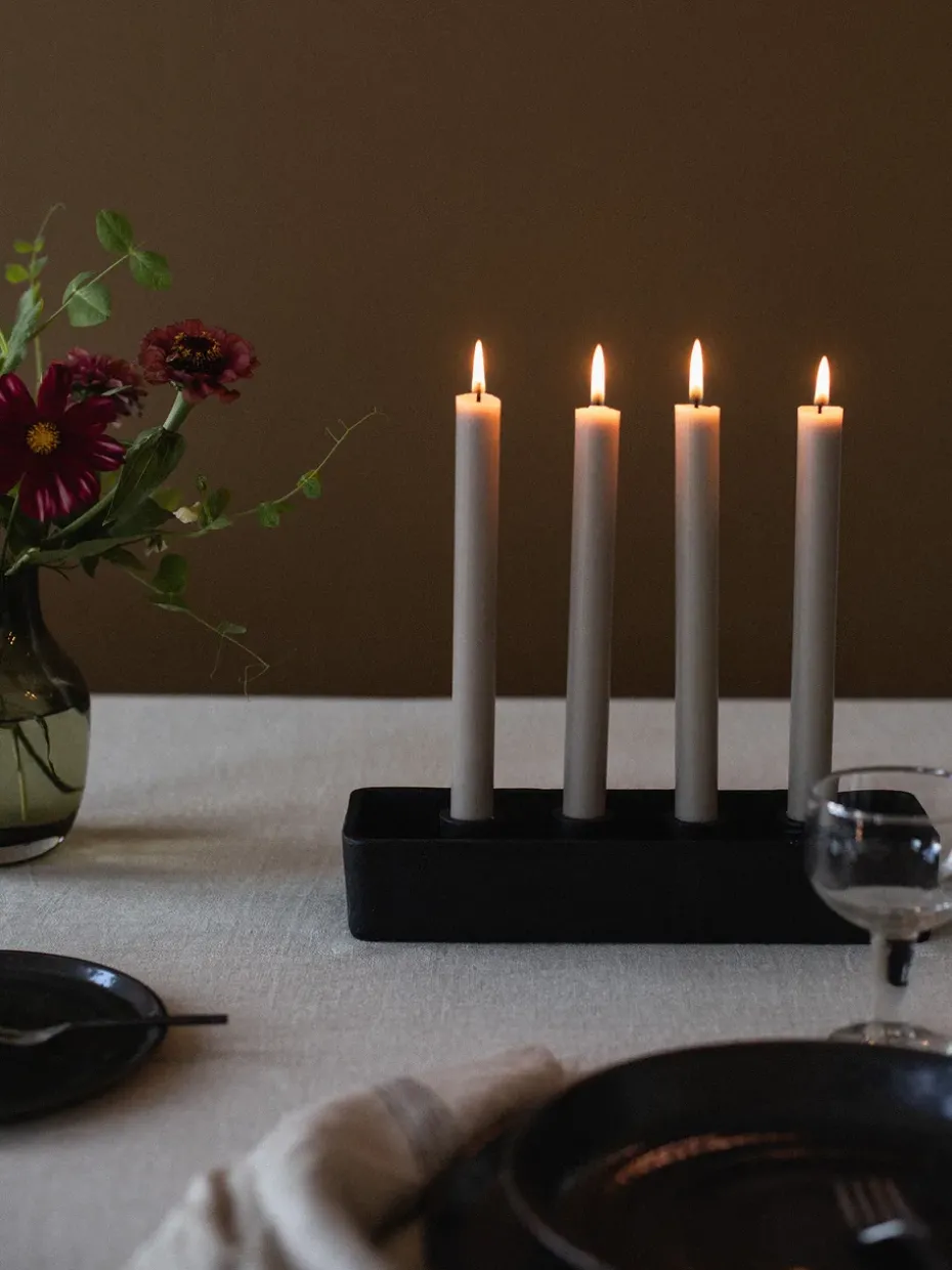 Toulouse Advent candle holder, Black