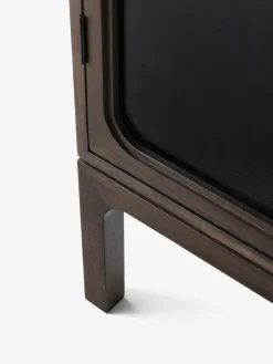 Trace SC88 display cabinet 120x192x40 cm, Dark stained oak