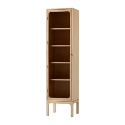 Trace SC87 display cabinet 50x192x40 cm, Natural oak