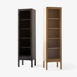 Trace SC87 display cabinet 50x192x40 cm, Natural oak