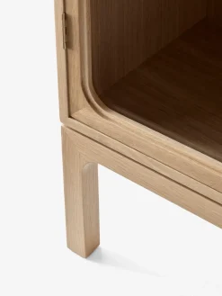 Trace SC88 display cabinet 120x192x40 cm, Natural oak