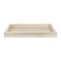 Travertine decoration tray 30x40 cm, Linen