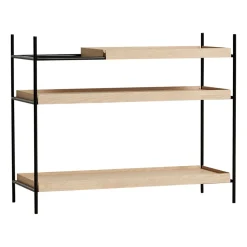 Tray shelf low oak, 80x100 cm, Style 1