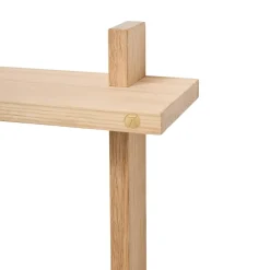 Treat double wall shelf, Oak, 34x12x34 cm