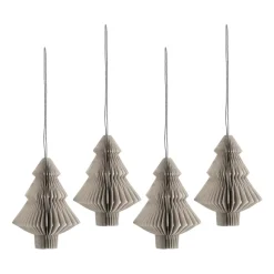 Tree baubles 4-pack, Beige