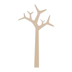 Tree wall wall-mounted coat hanger Special Edition 134 cm, White pigmented pine