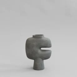 Tribal vase medio, Dark grey