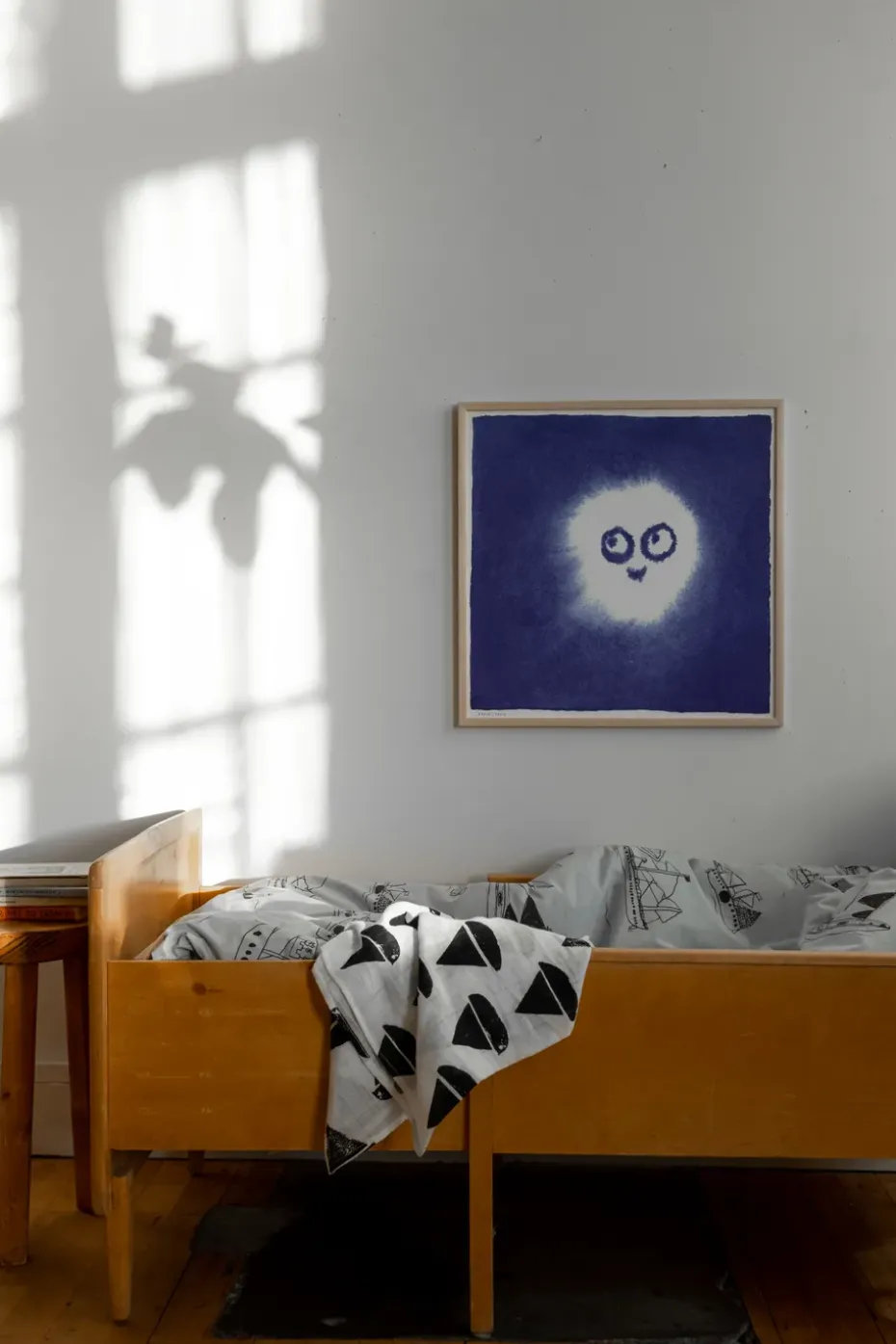 Tufs poster 50x50 cm, Blue-white