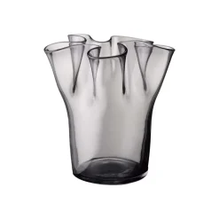 Tulip vase 20 cm, smoke