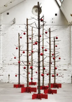 Turbine Christmas tree stand Ø48 cm, Red