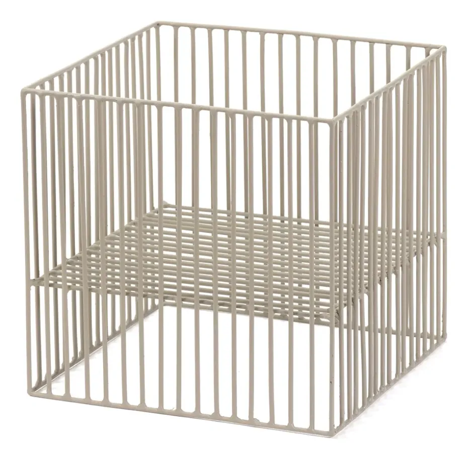Turn basket square 22x22 cm, Grey