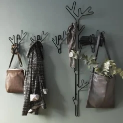 Twig coat hanger, black