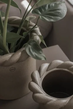 Twine flower pot Ø14 cm, Beige