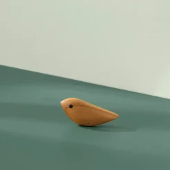 Twirling Bird decoration S, Teak