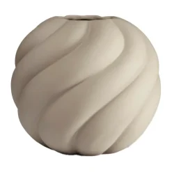 Twist ball vase 12 cm, Sand