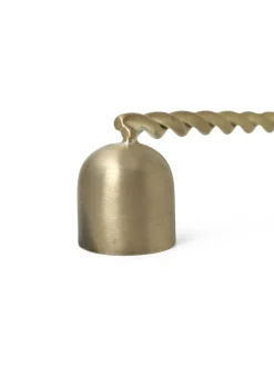 Twist candle extinguisher , brass