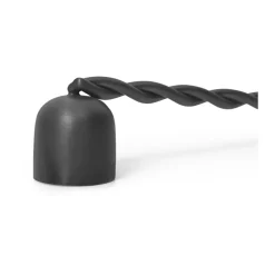 Twist candle extinguisher , Black brass