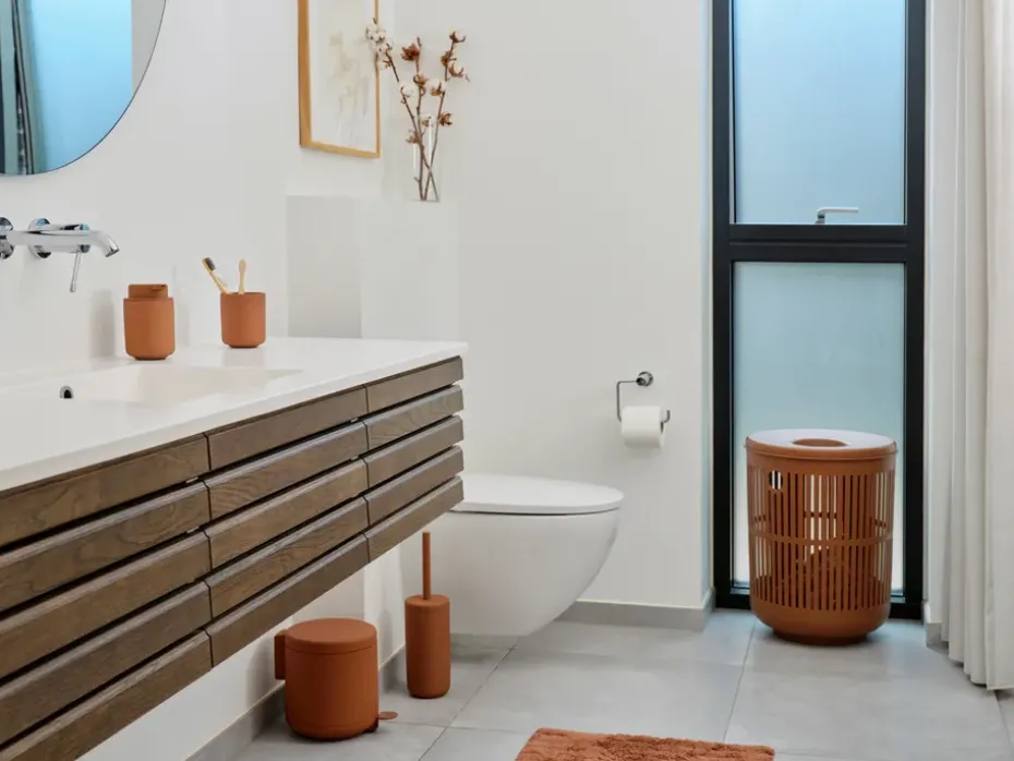 Ume laundry basket, Terracotta