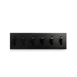 Utilitile wall hanger clothes hanger, Lacquered oak-black-large