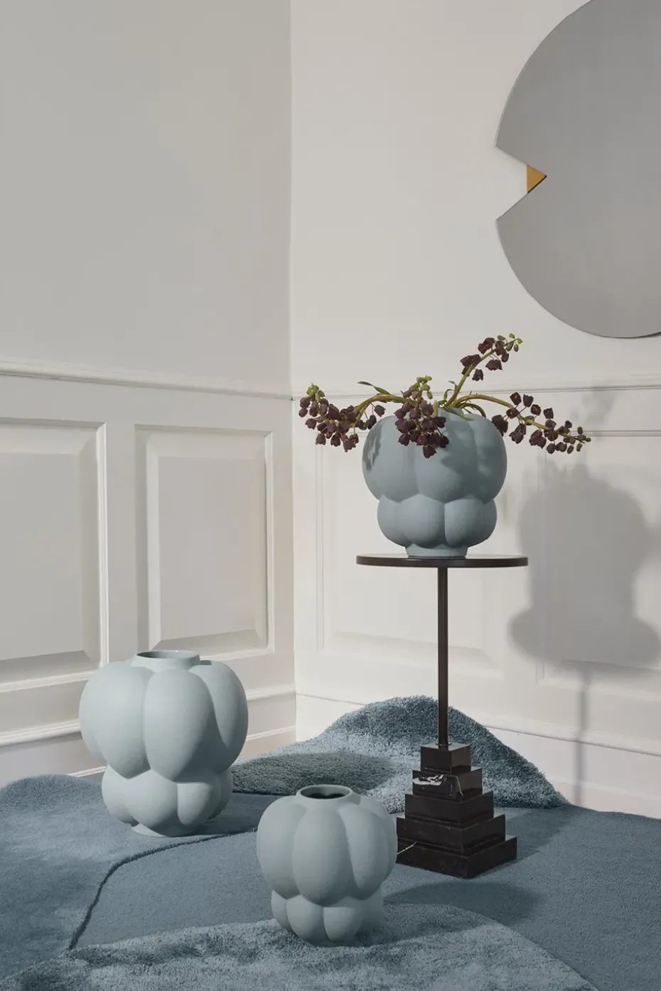Uva vase 22 cm, Pale mint
