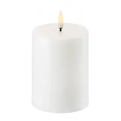 Uyuni LED Block candle white Ø7.8 cm, 10.1 cm