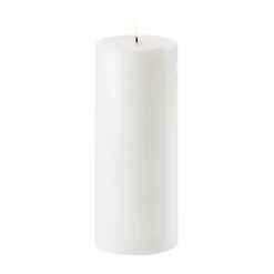 Uyuni LED Block candle white Ø10.1 cm, 25 cm