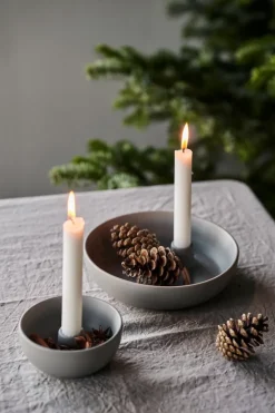 Valley candle sticks Ø21 cm, grey