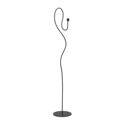 Valse floor candlestick, Black