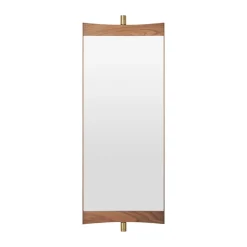 Vanity mirror 1, Walnut-brass