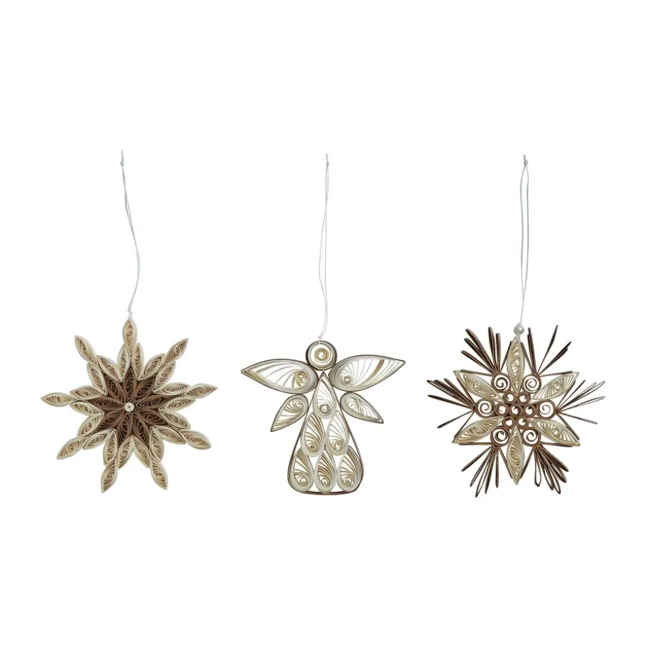 Vega Christmas decoration 3 pieces, White