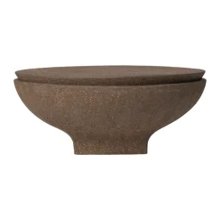 Vei outdoor candle, Brown, Ø20x8 cm